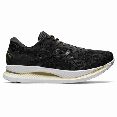 Asics Glideride - Miesten Juoksukengät - Mustat/Syvä Harmaat